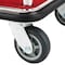 Global Industrial Silver Stainless Steel Bellman Cart, Straight Uprights, 6 Rubber Casters, 41-1/4L x 24W x 73H 985116SL - alternate 3